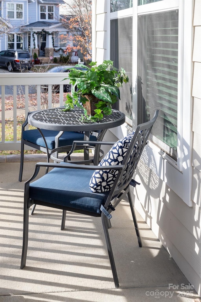 view of balcony