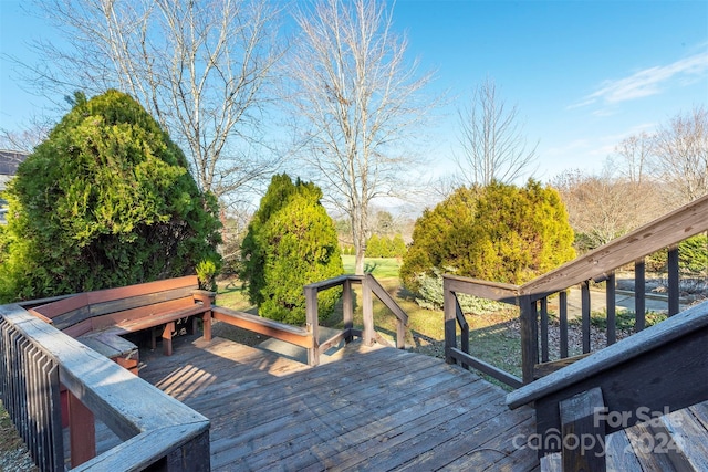208 Dogwood Ln, Black Mountain, NC 28711 - view of wooden deck