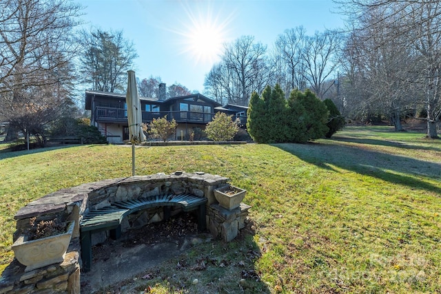 208 Dogwood Ln, Black Mountain, NC 28711 - view of yard featuring a balcony