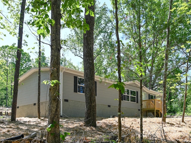 20 Windy Mountain Ln Unit 1, Hendersonville, NC 28792 - view of side of property with crawl space and a deck