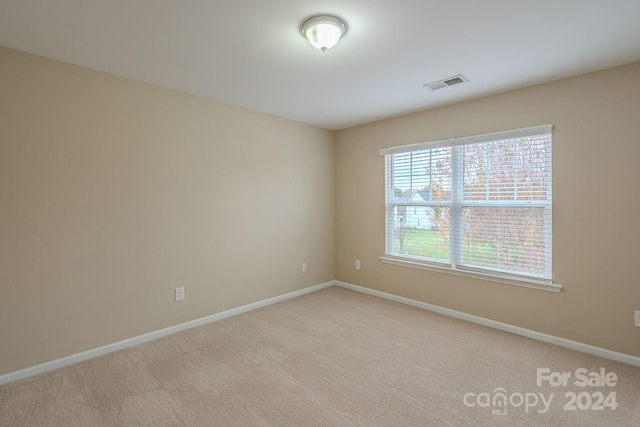 view of carpeted empty room