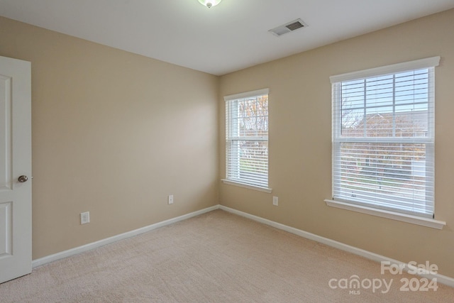 view of carpeted empty room