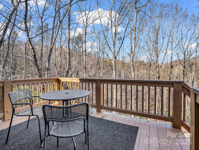 178 Flynn Ct, Lake Lure, NC 28746 - deck featuring outdoor dining space
