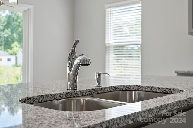 details with sink and stone counters