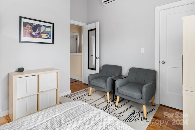 sitting room featuring light wood-type flooring