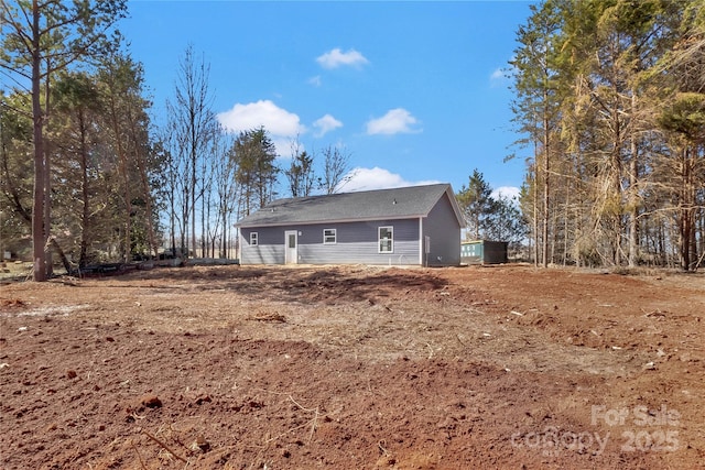 view of back of property