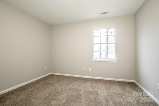 spare room featuring carpet floors