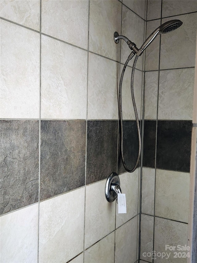 details featuring a tile shower