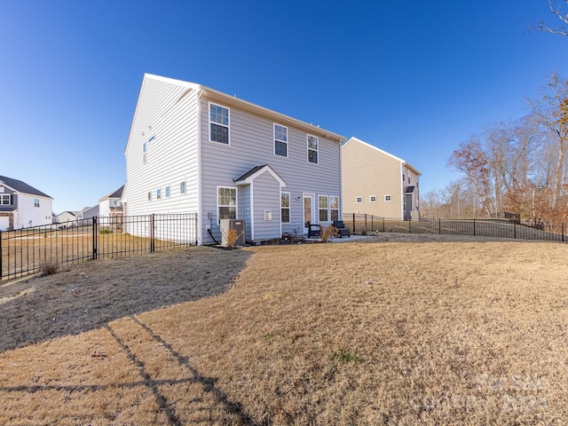 15533 Capps Rd, Charlotte, NC 28278 - rear view of property with a fenced backyard and a patio area