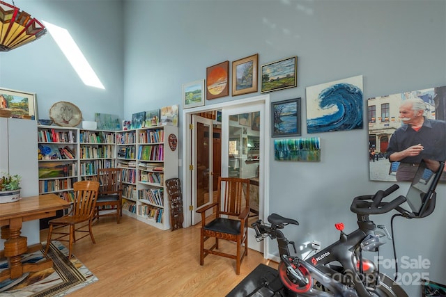 interior space featuring light hardwood / wood-style floors