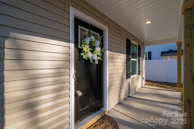 view of entrance to property