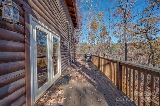 view of wooden terrace