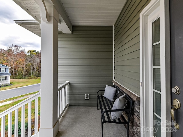 view of balcony