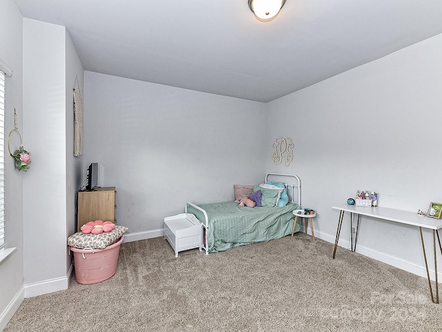 bedroom featuring carpet floors