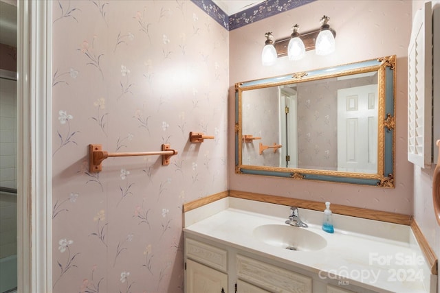 bathroom featuring vanity