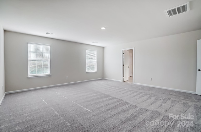 view of carpeted empty room