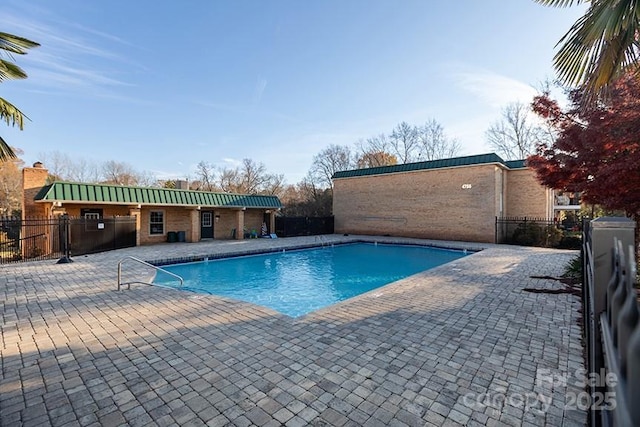 view of pool with a patio area