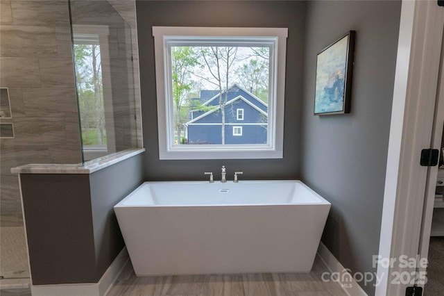 1875 Rock Hill Church Rd Unit 4, Matthews, NC 28104 - full bathroom featuring a soaking tub
