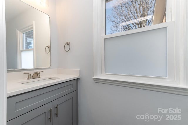 bathroom featuring vanity