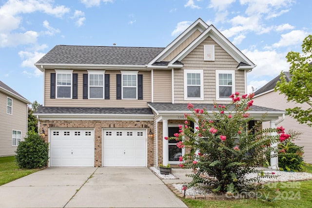 view of front of house featuring a garage