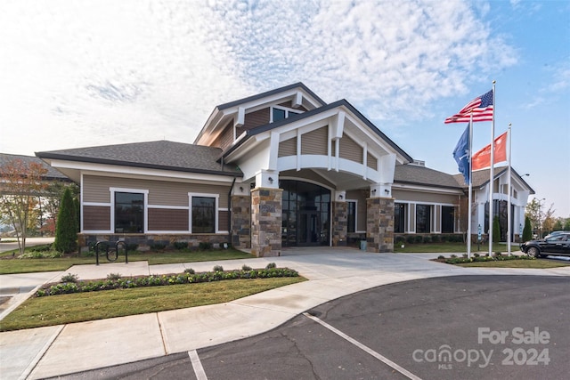 view of craftsman inspired home