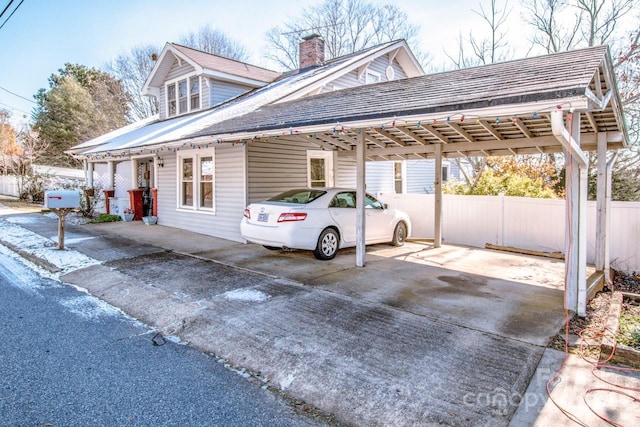 241 4th Ave N, Taylorsville, NC 28681 - view of front of house with a chimney
