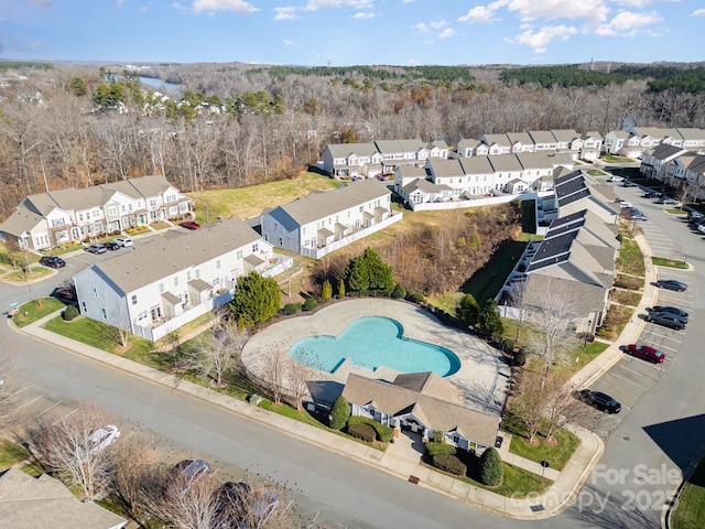 birds eye view of property