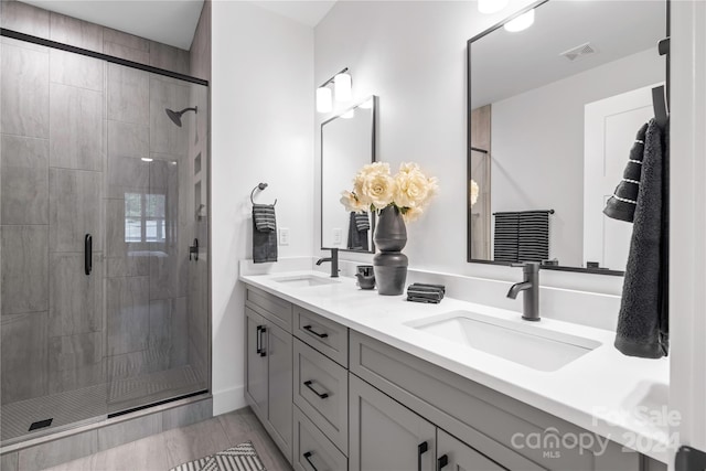 20 Heartleaf Cir Lot 7, Arden, NC 28704 - bathroom featuring double vanity and a stall shower