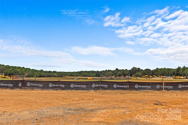 property view of water with a rural view