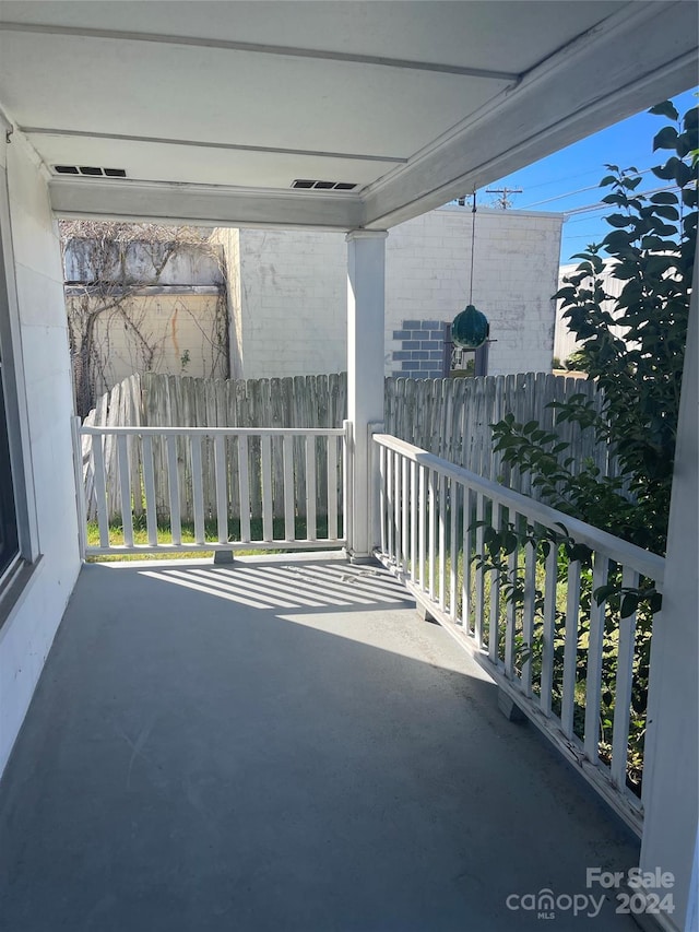 balcony with a porch