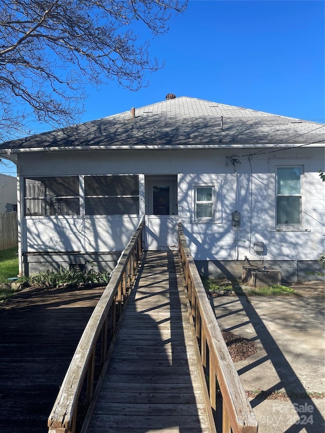 view of back of property