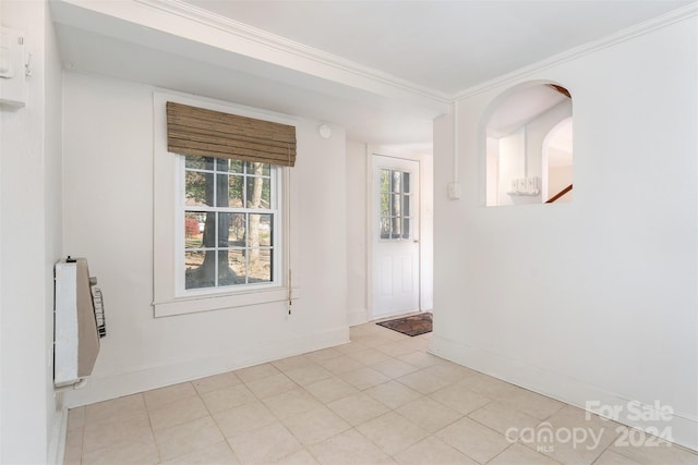 103 Pine St, Black Mountain, NC 28711 - unfurnished room with crown molding and heating unit
