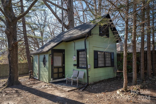 view of outdoor structure