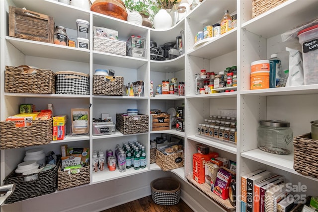 view of pantry