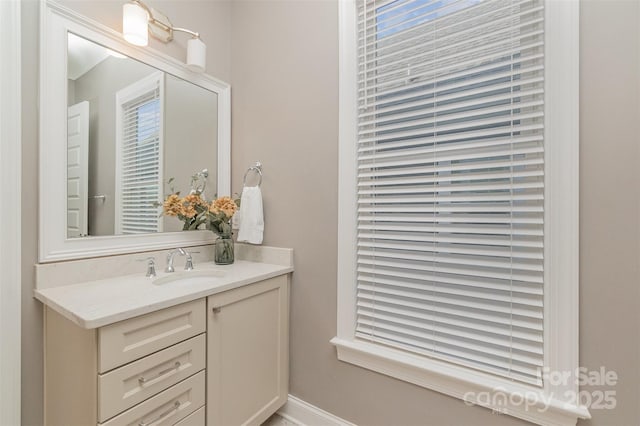 bathroom featuring vanity