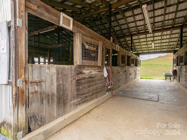 view of horse barn