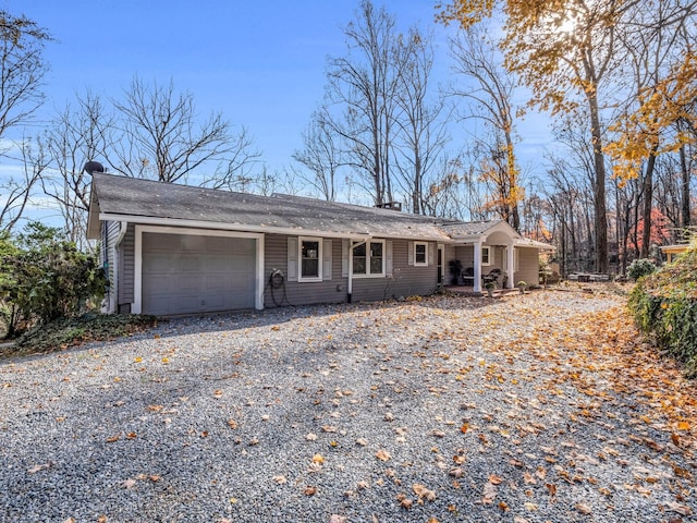 ranch-style house with a garage