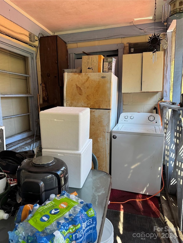 washroom featuring washer / clothes dryer