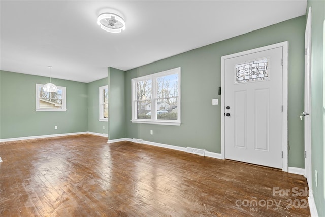 entryway featuring hardwood / wood-style floors