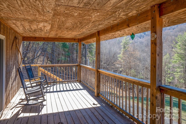 view of wooden terrace