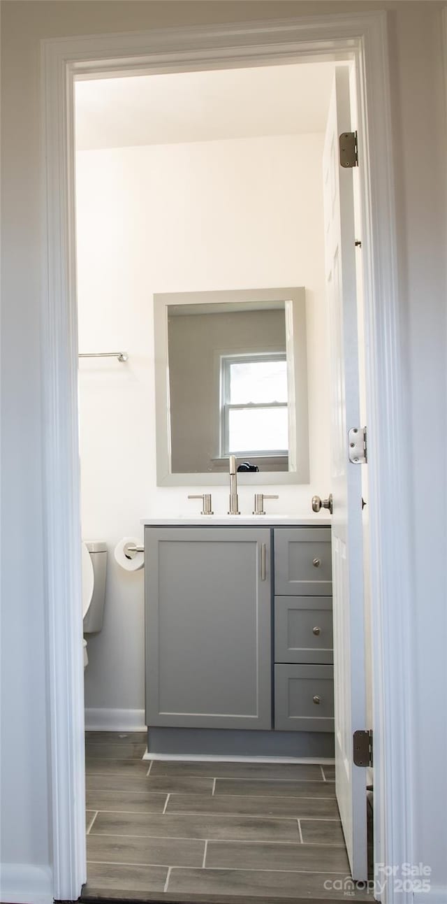 bathroom featuring vanity