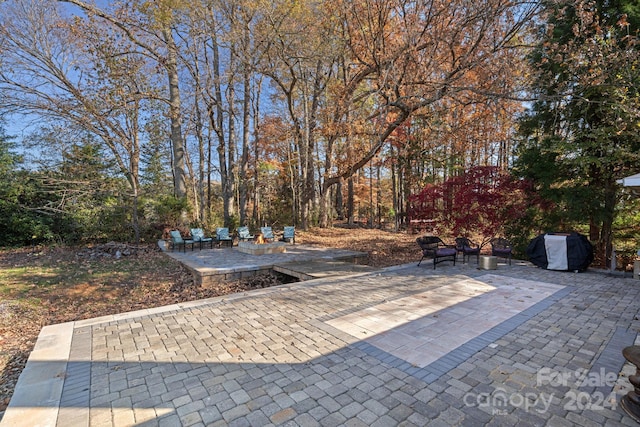 view of patio / terrace featuring grilling area