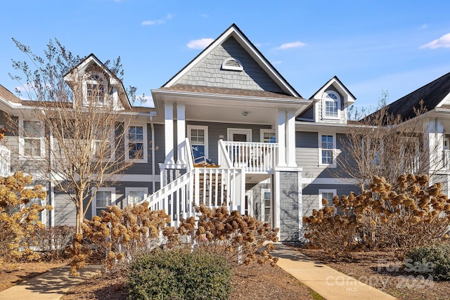 view of front of home with a porch