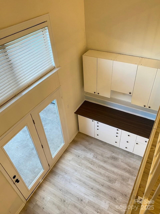 interior details featuring wood-type flooring