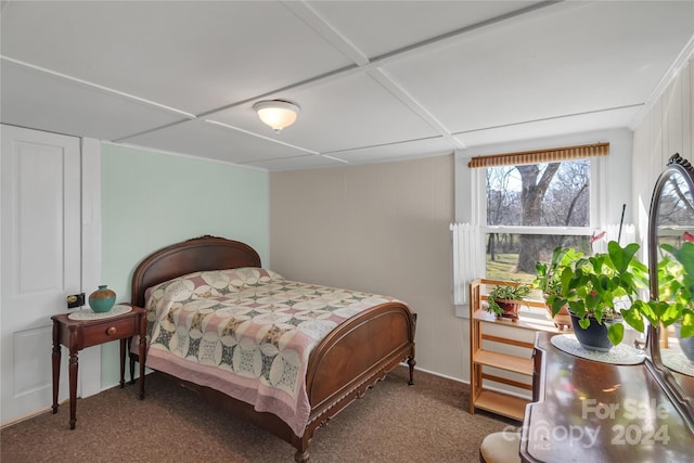 bedroom featuring carpet