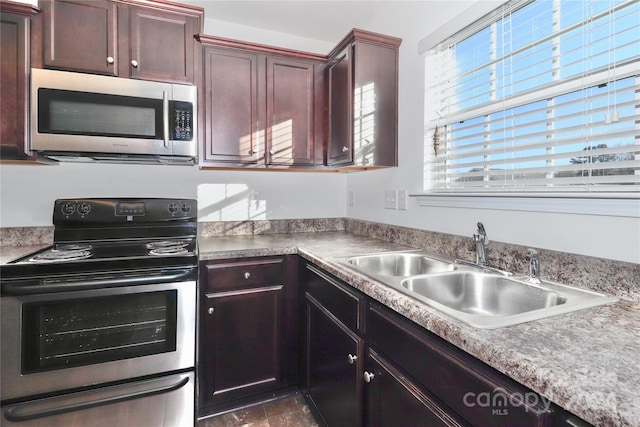 kitchen featuring sink and appliances with stainless steel finishes