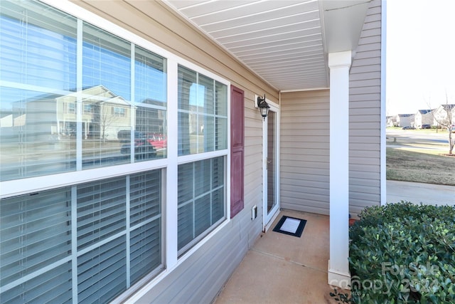 balcony with covered porch