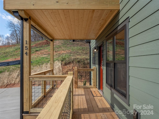 154 Aster Ridge Dr, Waynesville, NC 28786 - view of wooden terrace
