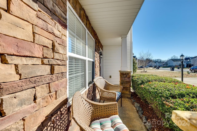 balcony with a porch