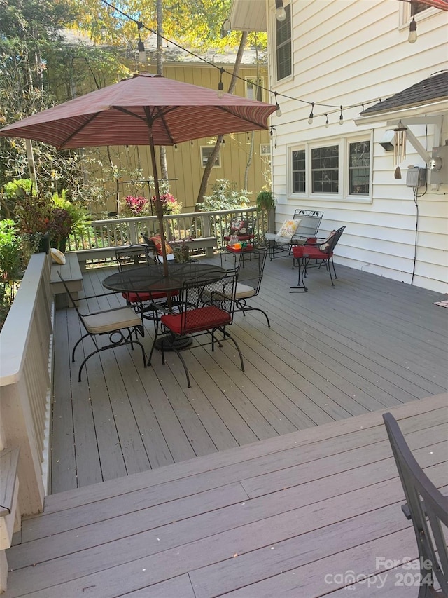 view of wooden terrace